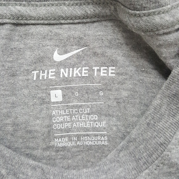 Nike Train Gain Repeat Heather Gray T-Shirt Men L - Picture 3 of 4